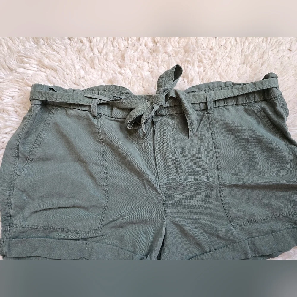 Aerie Women's Green Flowy Shorts